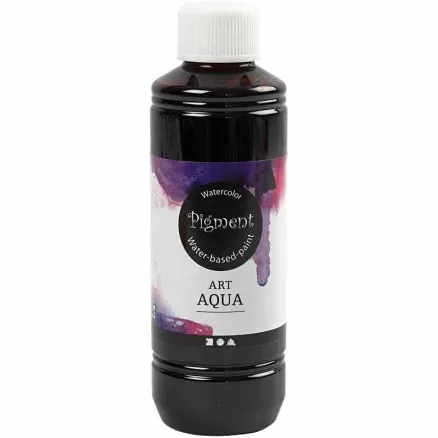 Nestemäinen vesiväri, ruskea, 250 ml / 1 pullo.