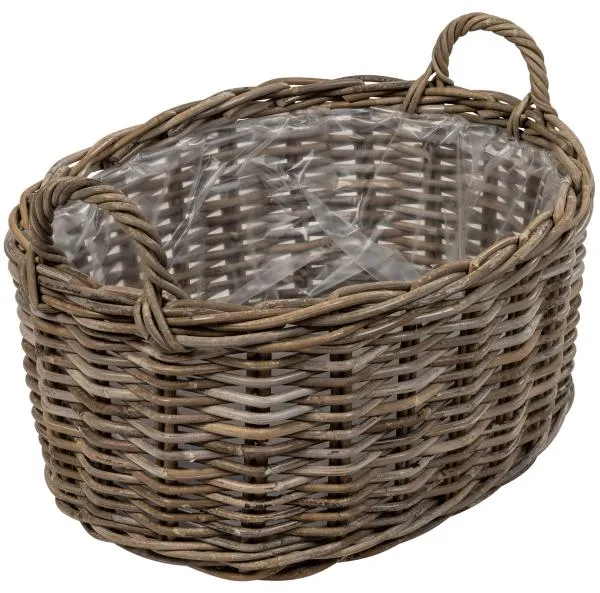 Soikea kori kahvalla 53x40x25cm