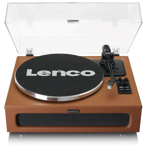 Lenco LS-430BK - Levysoitin, jossa on 4 sisäänrakennettua kaiutinta - Ruskea - Levysoitin Ruskea