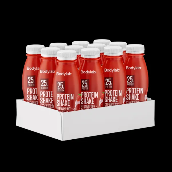 BodyLab Proteiinijuoma - Mansikka Milkshake (12x330 ml)
