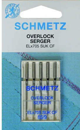 Schmetz Overlock-ompelukoneen neulat ELx705 SUK CF Koko 90 - 5 kpl